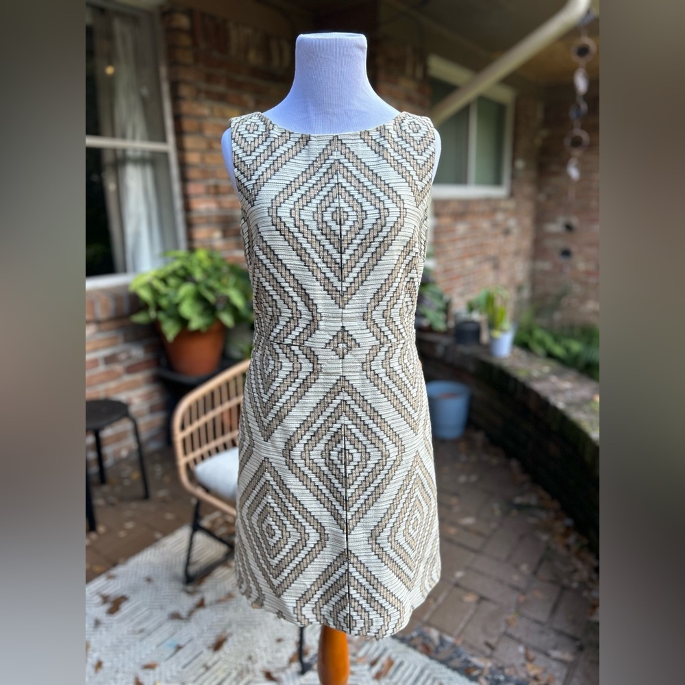 Tory Burch Ryan Collection Geometric Sheath Dress